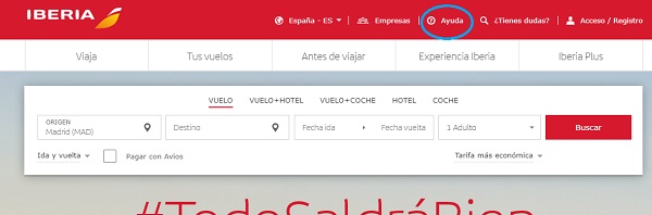 Llamar a Iberia